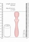 Wibrujący sex masażer różdżka wand z elastyczną główką róż