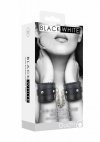 Kajdanki plush bonded leather hand cuffs
