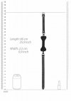 KNEBEL kość do ust Silicone Bone Gag