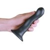 Wyprofilowane dildo do punktu g przyssawka strap-on 17 cm