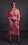 Long Sleeve Crop Top and Long Skirt  XL/XXXXL