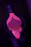 Body with Halter Neck - neon pink - XS/XL