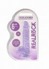 Realistyczny penis na przyssawce dildo fioletowe 15 cm