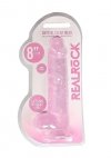 Realistyczny penis na przyssawce dildo różowy 20 cm