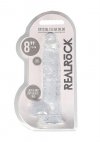 Realistyczny penis na przyssawce dildo clear 20 cm