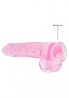 Realistyczny penis na przyssawce dildo różowe 23 cm