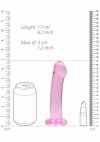REALISTYCZNE DILDO ANALNE NA PRZYSSAWCE RÓŻOWE 17,8 CM