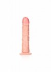 Zakrzywiony penis dildo na przyssawce  17,8 cm