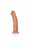 Zakrzywiony penis dildo na przyssawce  bez jajek 17,8 cm