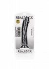 Zakrzywiony penis dildo na przyssawce czarny 25,5 cm