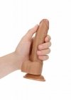 Jak prawdziwy penis dildo na przyssawce 18 cm