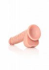 XL Realistyczne dildo  z jądrami na przyssawce  25,5 cm
