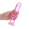 Żelowy realistyczny penis dildo z przyssawką bez jąder różowy 20cm