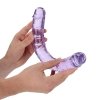 Realistyczny podwójny dildo dong dwustronny - 34 cm Fiolet