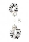 Kajdanki futerkowe Furry Handcuffs Zebra