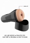 Self lubrication easy grip masturbator xl anal - flesh