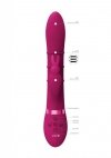 Stimulating rings, vibrating g-spot rabbit - pink