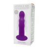 Wibrator z grzbietami na mocnej przyssawce 17,8 cm