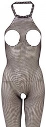 Seksowny bodystocking seks kombinezon z otwartymi piersiami i dziurką S-L