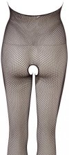 Seksowny bodystocking seks kombinezon z otwartymi piersiami i dziurką S-L