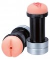 Masturbator dwustronny pochwa anus w kształcie hantli