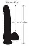 Realistyczne dildo z jądrami sztuczny penis 28 cm