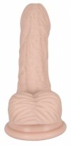 Realistyczne dildo z jądrami penis na przyssawce 14,5 cm