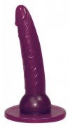 Zestaw strap-on stringi trzy różne fioletowe penisy dildo na pasku