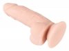 Elastyczne realistyczne dildo penis z przyssawką 17 cm