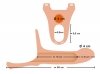 Nakładka na penisa strap on dildo sztuczny długi penis + 6 cm