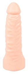 Realistyczna nakładka do podwójnej penetracji z pierścieniem dildo anal