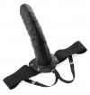 Realistyczna czarna proteza penisa strap on dildo sztuczny penis 20 cm