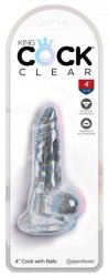 Małe dildo realne żelowe z jądrami przyssawka 10,2 cm