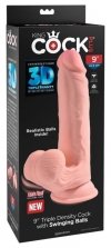 Miękkie realistyczne dildo z żyłami na przyssawce 23 cm 