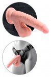 Miękkie realistyczne dildo z żyłami na przyssawce 23 cm 