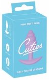 Spiralny korek analny zatyczka z uchwytem  Cuties Plugs fioletowy