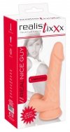Naturalne dildo z wibracją na przyssawce 17,5 cm