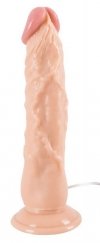 Realistyczne wibrujące dildo na przyssawce z pilotem 23 cm