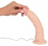 Realistyczne wibrujące dildo na przyssawce z pilotem 23 cm