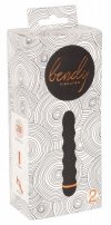 Fałdowany wibrator waginalno analny penetrator pochwy 17 cm