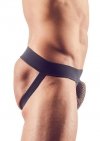 Jockstrapy męskie z siateczki prześwitujące czarne Men´s Jock M