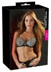 Błyszczący sex biustonosz z cyrkoniami glossy Cottelli 80B