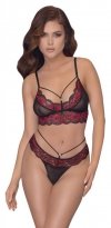 Koronkowy komplet sex bielizny Cottelli L