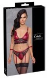 Bordowy komplet sex bielizny Cottelli L