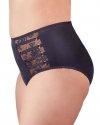 Czarne sex figi z wysokim stanem Cottelli XL