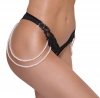 Stringi z perłami koralikami koronka Cottelli M/L