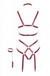 Seksowne body uprząż w stylu bondage S/M