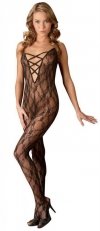 Uwodzicielski bodystocking koronkowy kombinezon erotyczny S/M