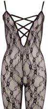 Uwodzicielski bodystocking koronkowy kombinezon erotyczny S/M