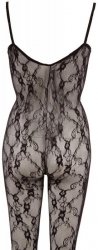 Uwodzicielski bodystocking koronkowy kombinezon erotyczny S/M